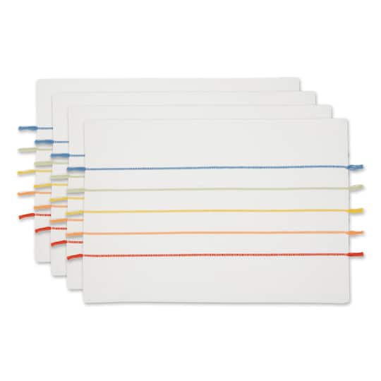 DII® Stripe Tassel Placemats